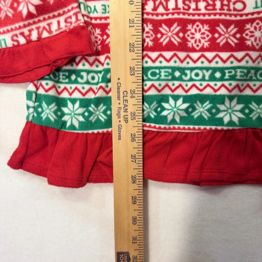 Matching Doll and Girls size 7/8 Christmas Fleece Nightgowns